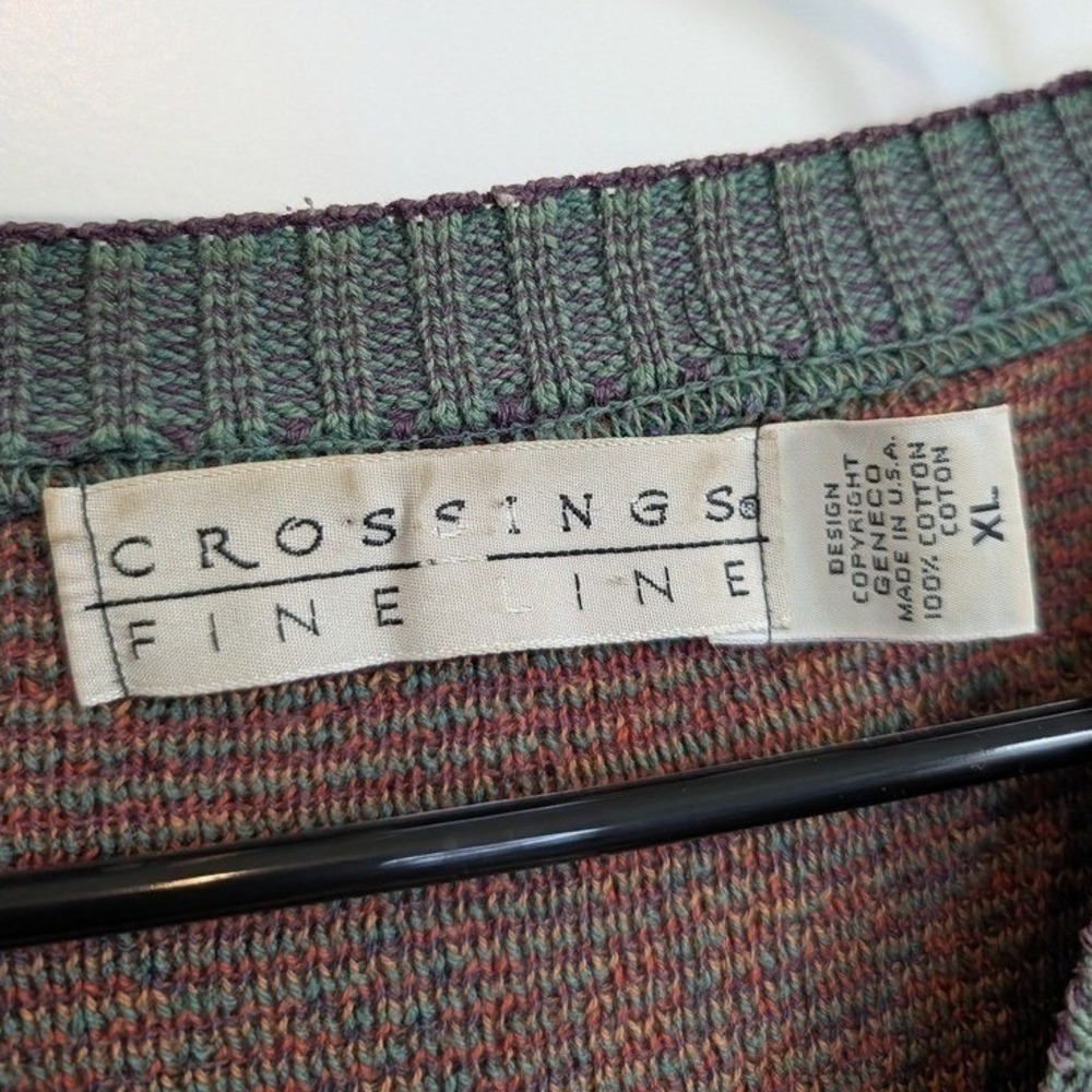 Crossings Geometric Patchwork Knit Sweater - Picture 3 of 6